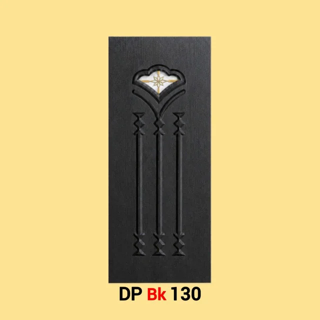 پانل دکوراتیو شیشه دار لمینیت مشکی مدل BK130
