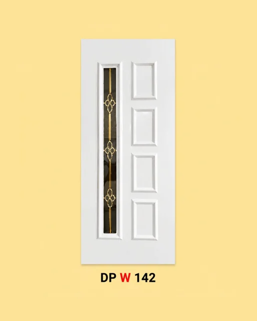 پانل دکوراتیو شیشه دار سفید مدل W142
